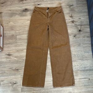 Divided Tan Casual Pants